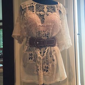 Boho crochet overtop